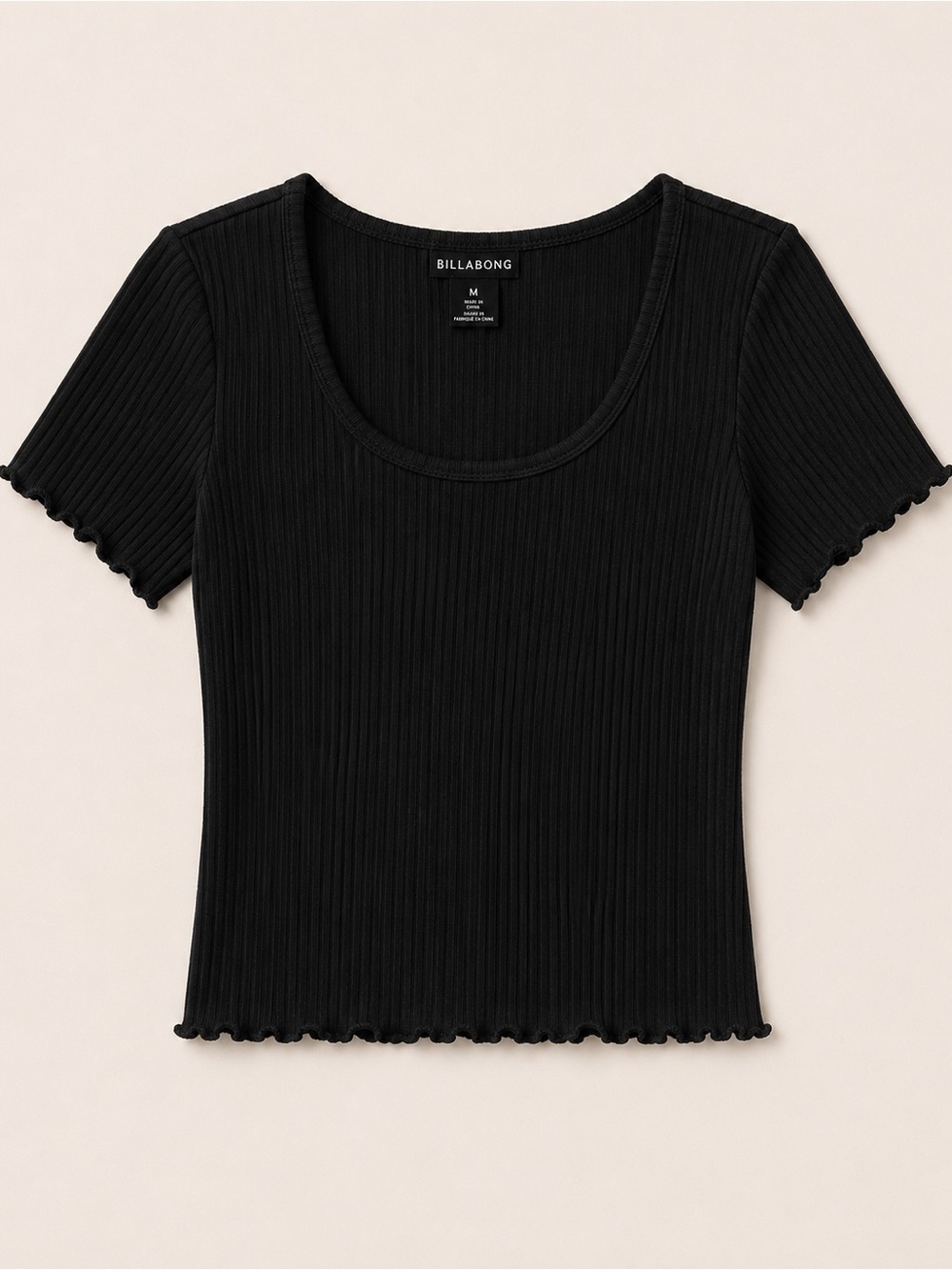 Billabong essential black t shirt size medium